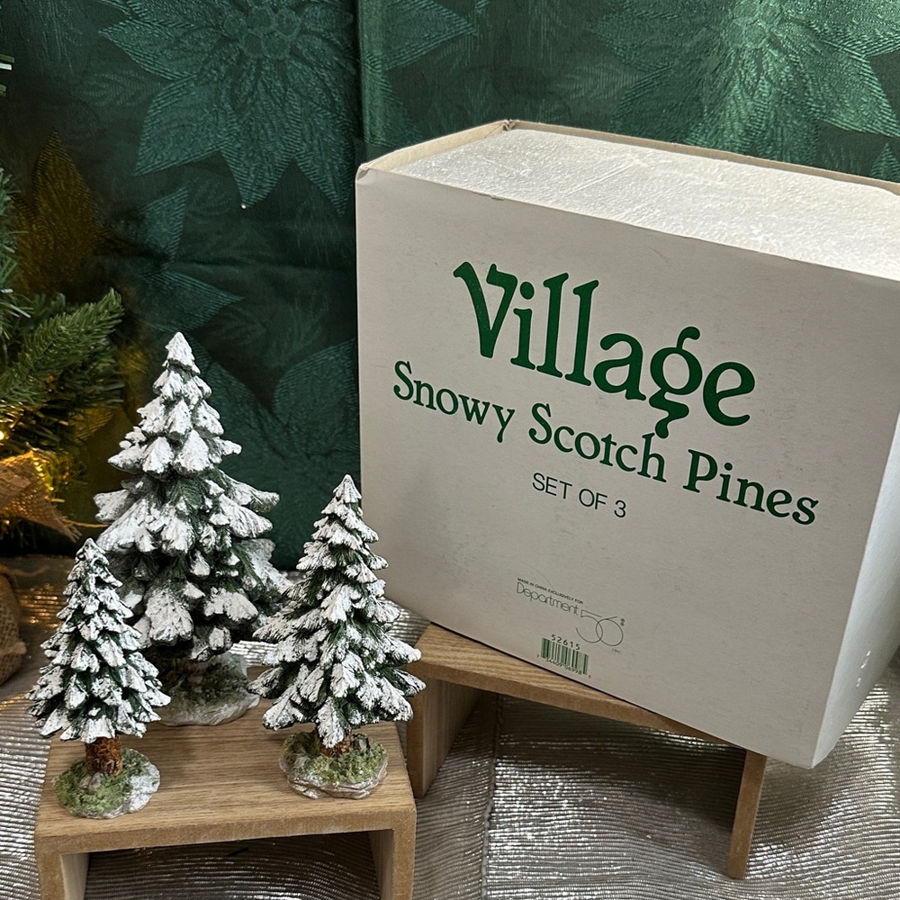 Department 56 Dept Village Snowy
Scotch‎ Pines Set Of 3 Trees 52615